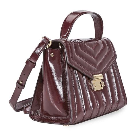 whitney medium leather satchel michael kors|Whitney Medium Studded Leather Satchel .